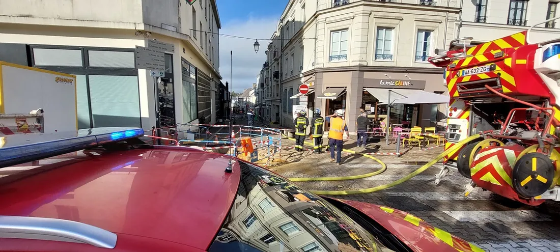 Fuite de gaz rue de la Herse